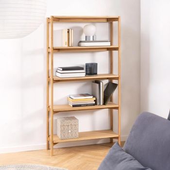 Braidwood Oak Tall Open Bookcase