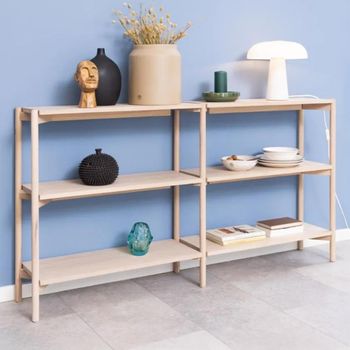 Braidwood White Oak Wide Open Bookcase