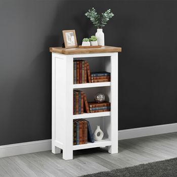Lundy White Painted Small Bookcase