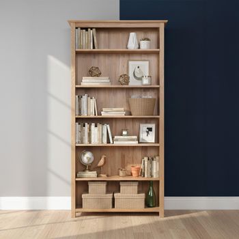 Nimbus Oak High Bookcase