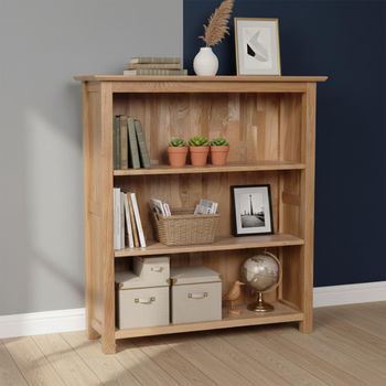 Nimbus Oak Low Bookcase