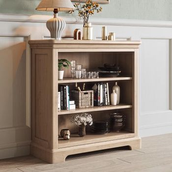 Cromwell Oak Low Bookcase