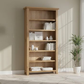 Appleby Oak High Bookcase