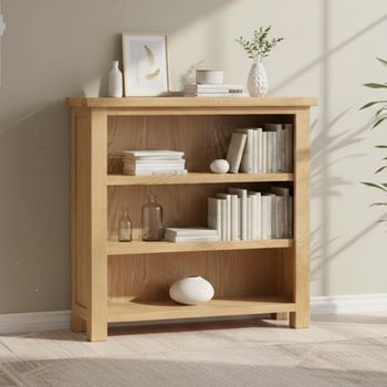 Appleby Oak Low Bookcase