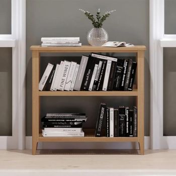 Henley Oak and Rattan Bookshelf