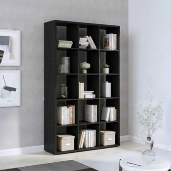Mauro Shelving Unit 15 Open Matt Black