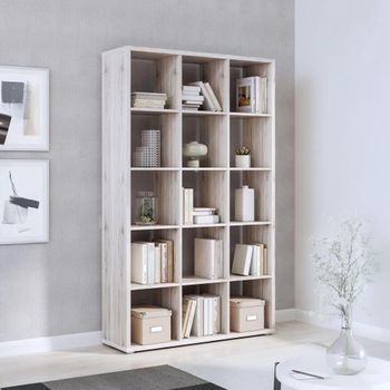Mauro Shelving Unit 15 Open Sand Oak