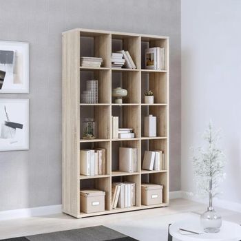 Mauro Shelving Unit 15 Open Sonoma Oak