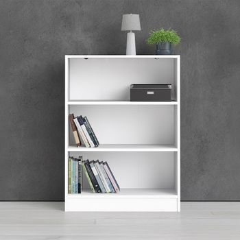 Basic White 79cm Bookcase