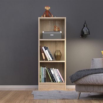 Basic Oak Low Bookcase