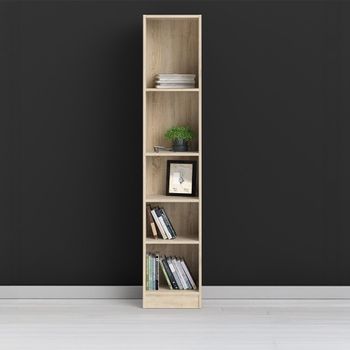 Basic Oak Narrow Bookcase