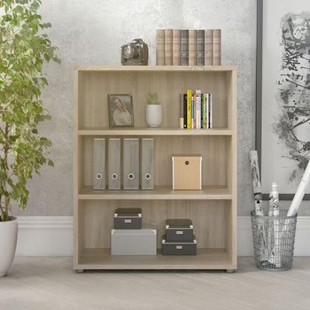 Prima Oak Low Bookcase