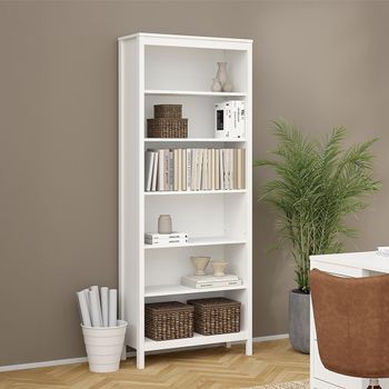 Barcelona White Bookcase