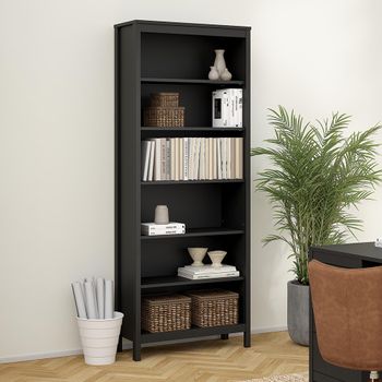 Madrid Black Bookcase