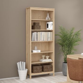 Madrid Jackson Hickory Oak Bookcase