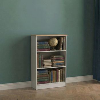 Victoria Grey and Riviera Oak Bookcase