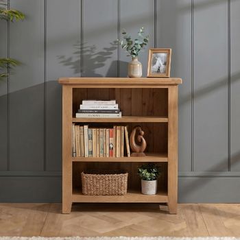 Hampshire Oak Low Bookcase