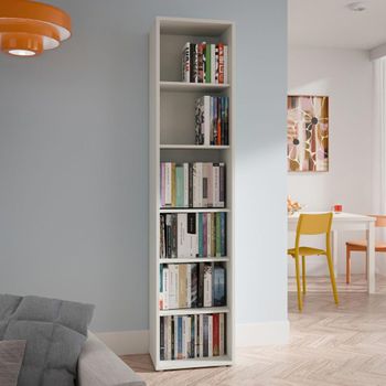 Alice Springs Light Grey Tall Bookcase