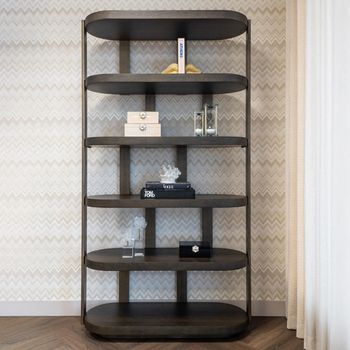 Ellington Brown Oak Shelving Unit