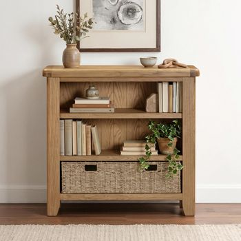 Hopewood Oak Storage Small Bookcase