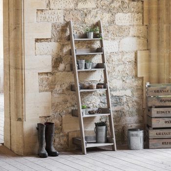 Aldsworth Natural Wood Small Ladder Shelf