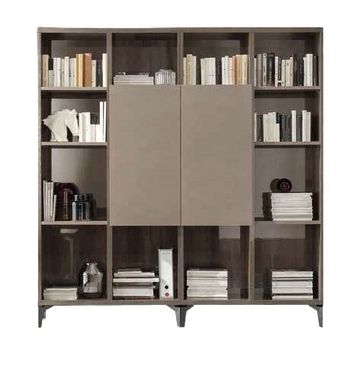 Matera Italian Wood Grain Gloss 1/2 Door Bookcase