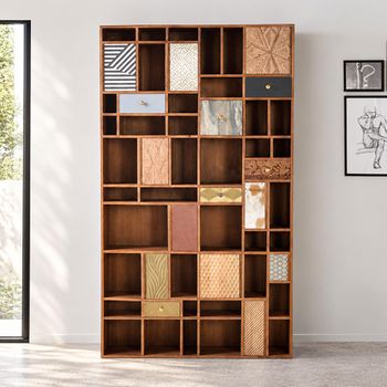 Clearance - Bonham Mango Wood Multi Door Bookcase - FSS15932