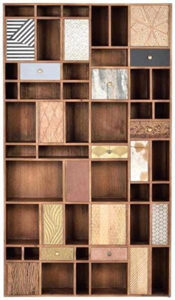 Clearance - Bonham Mango Wood Multi Door Bookcase - FSS15932