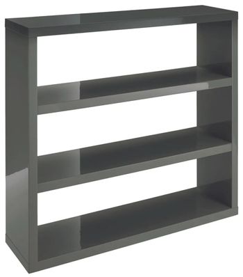 Clearance - Puro Charcoal High Gloss Bookcase - FSS14819