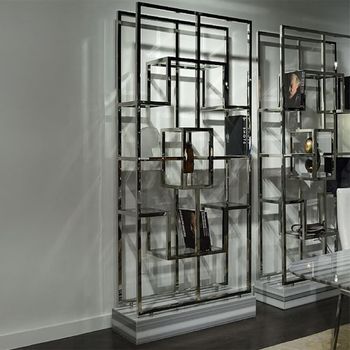 Marble and Glass Shelving Unit Kubo Etagere - Sizes Available