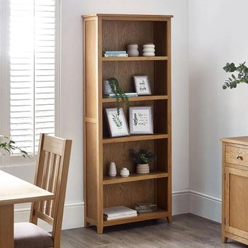 Mallory Oak Tall Bookcase
