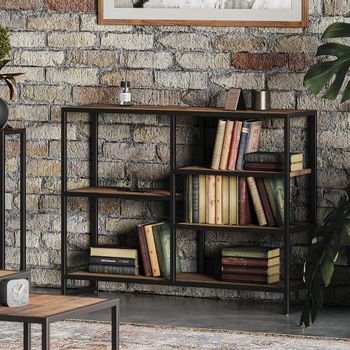 Ooki Reclaimed Wood Low Bookcase