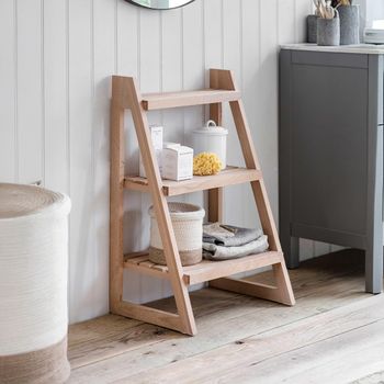 Southbourne Natural Beech Small Ladder Shelf