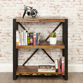 Urban Chic Reclaimed Wood Low Bookcase