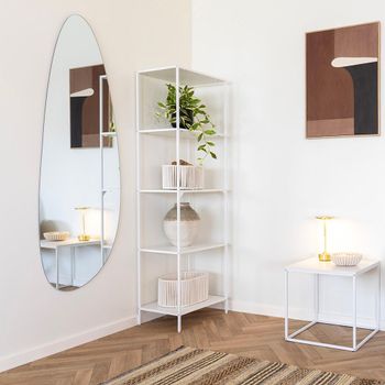 Vita Tall Open Shelving Unit White Melamine