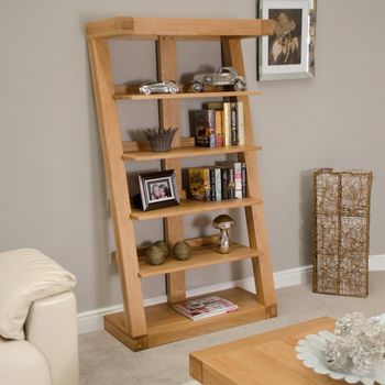 Z Designer Oak Large Bookcase
