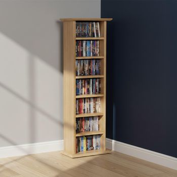Nimbus Oak Tall CD Rack