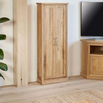 Mobel Oak 2 Door DVD Cupboard