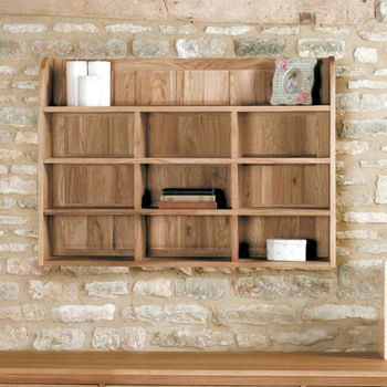 Mobel Oak CD and DVD Wall Rack