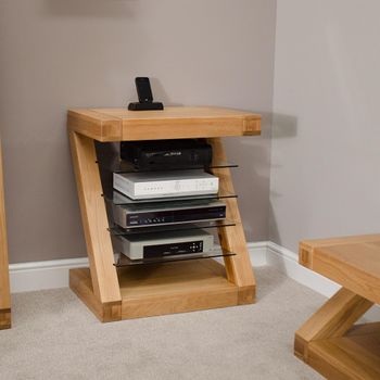 Z Designer Oak Hifi Unit