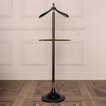 Balley Black and Gold Metal Coat Rack