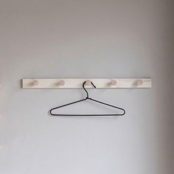 Abano Natural Wood Coat Rack