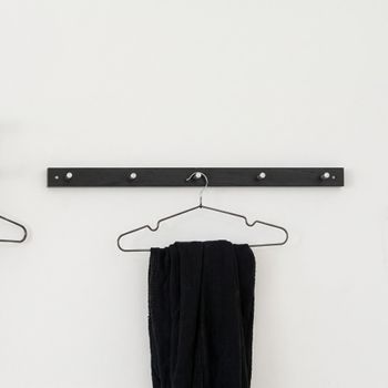 Padova Black Metal Coat Rack