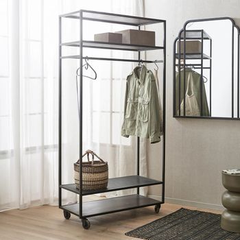 Alta Black Coat Rack
