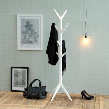 Ascot White Coat Hanger - 8 Hooks