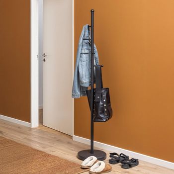 Aspen Black Metal Coat Hanger - 5 Hooks