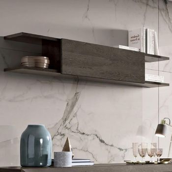 Elite Italian Silver Birch Wall Shelf