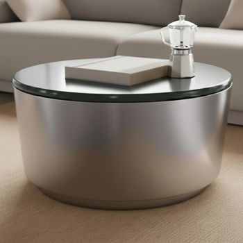 Cangas Green Marble Top Large Round Coffee Table
