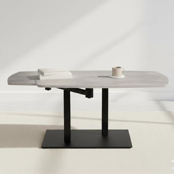 Carballo Grey Ceramic Swivel Coffee Table