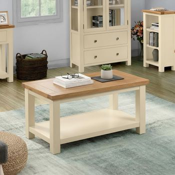 Lundy Ivory Painted Coffee Table